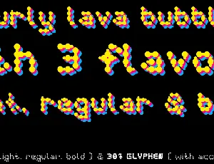 curly lava bubble font