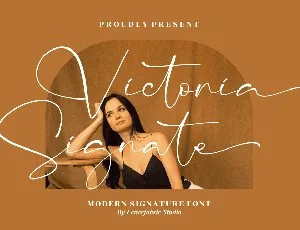 Victoria Signate font