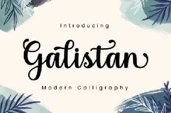 Galistan Calligraphy font