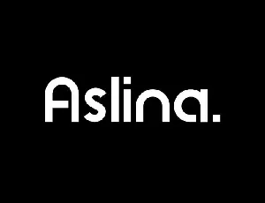 Aslina Display font