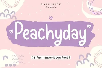 Peachyday Fun Handwritten font