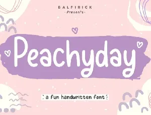 Peachyday Fun Handwritten font