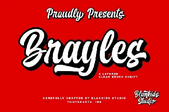 Brayles Bold Script font