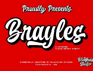 Brayles Bold Script font