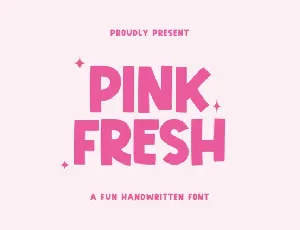 Pink Fresh font