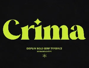 Crima font