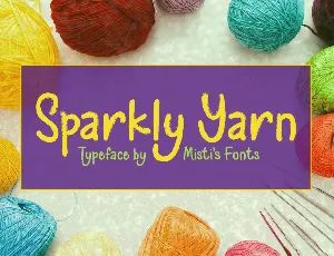 Sparkly Yarn font