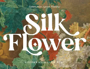 Silk Flower Serif font