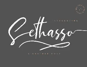 Sethasso font