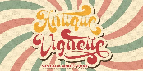 Antique Vignette font