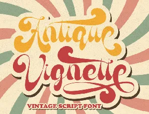 Antique Vignette font