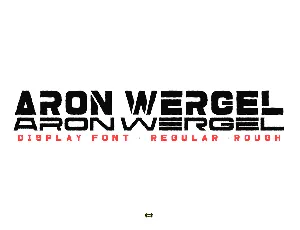 Aron Wergel font