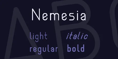 Nemesia font