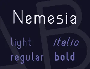 Nemesia font