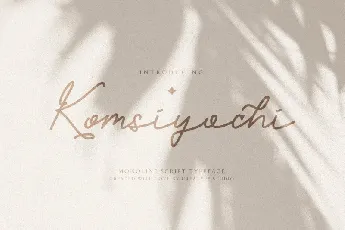 Komsiyochi font