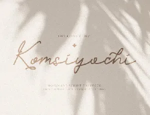 Komsiyochi font