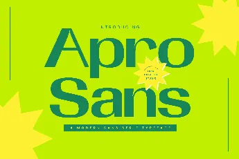 Apro Sans Personal Use font