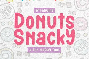 Donuts Snacky font