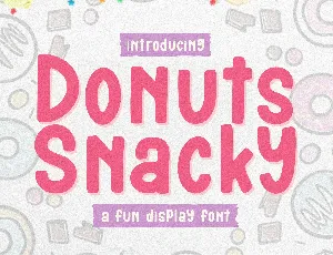 Donuts Snacky font