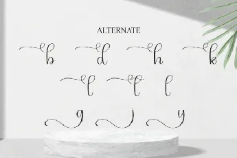 Motanly Calligraphy font