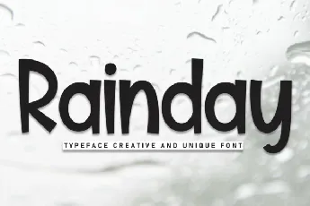 Rainday Display font