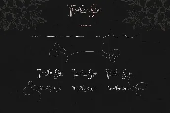 Timothy Sign Demo font