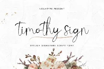 Timothy Sign Demo font