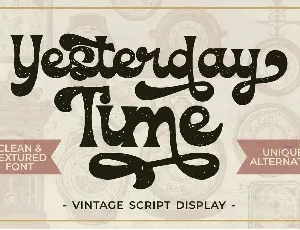 Yesterday Time font