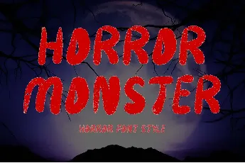 Horror Monster font