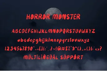 Horror Monster font