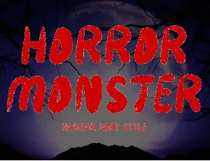 Horror Monster font