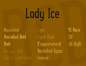 Lady Ice font
