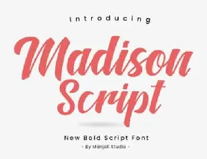 Madison Script font