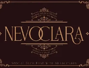 Nevoclara Modern Vintage font