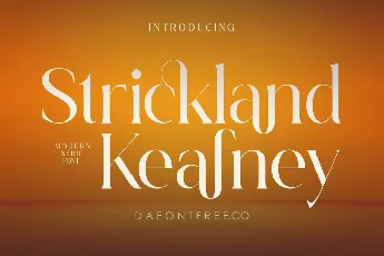 Strickland Keafney font