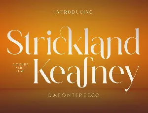 Strickland Keafney font