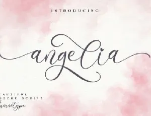 Angelia Calligraphy font