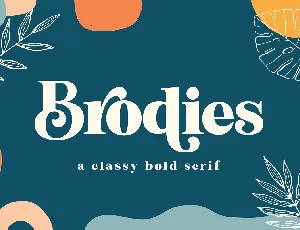 Brodies font