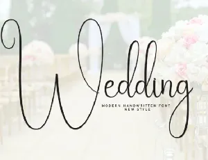 Wedding Calligraphy font