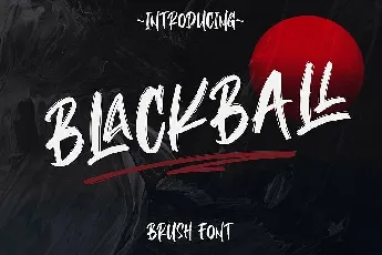 Blackball Brush font