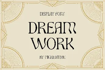 Dream Work font