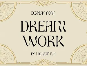 Dream Work font