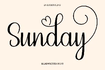 Sunday Typeface font