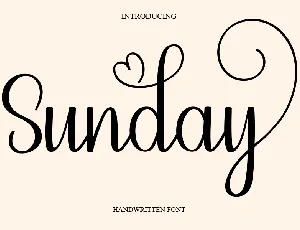 Sunday Typeface font