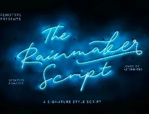 Rainmaker font