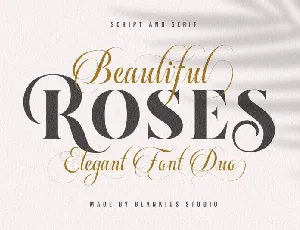 Beautiful Roses Duo font