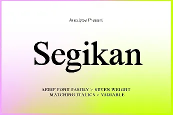 Segikan font