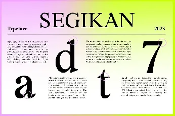 Segikan font