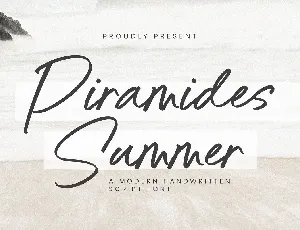 Piramides Summer font