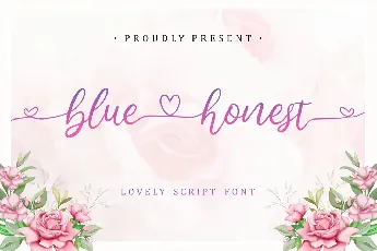 Bluehonest Demo Version font